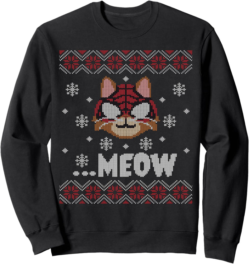 Marvel Spider-Man Miles Morales Game Spider-Cat Holiday Sweatshirt