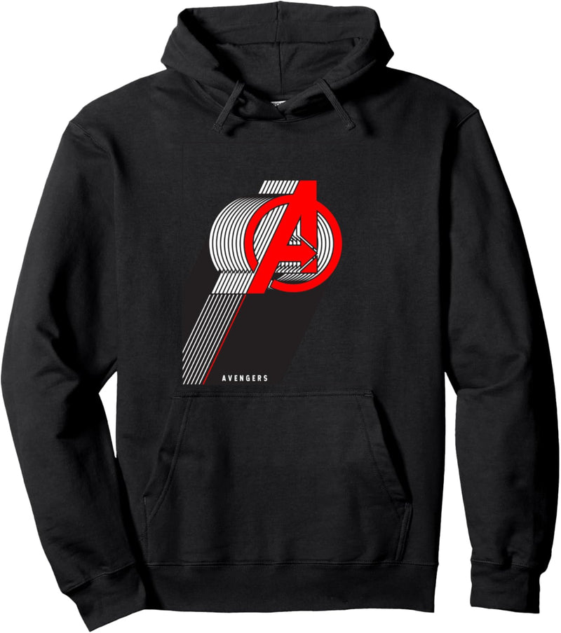 Marvel Avengers Stacked Lines Logo Pullover Hoodie