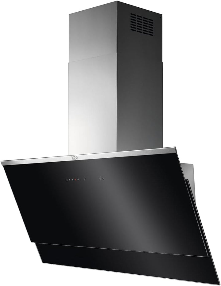 AEG DVE5971HG Dekorative Dunstabzugshaube, vertikales Design, 90 cm, 3 Geschwindigkeiten + intensiv,