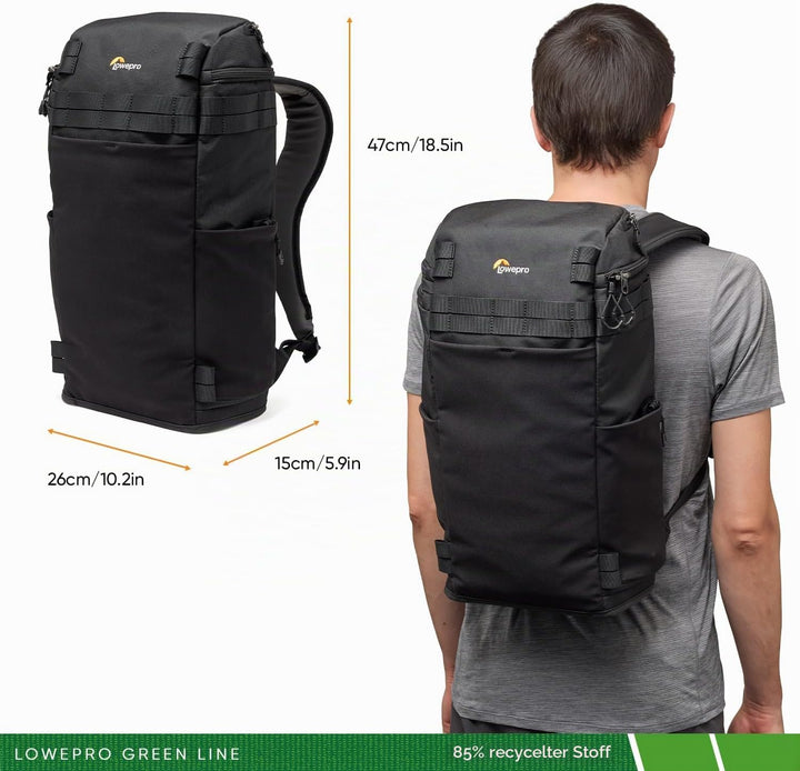 Lowepro ProTactic Lite BP 150 AW III Laptop-Rucksack, Zugriff oben u. seitlich, Profi-Kameratasche,