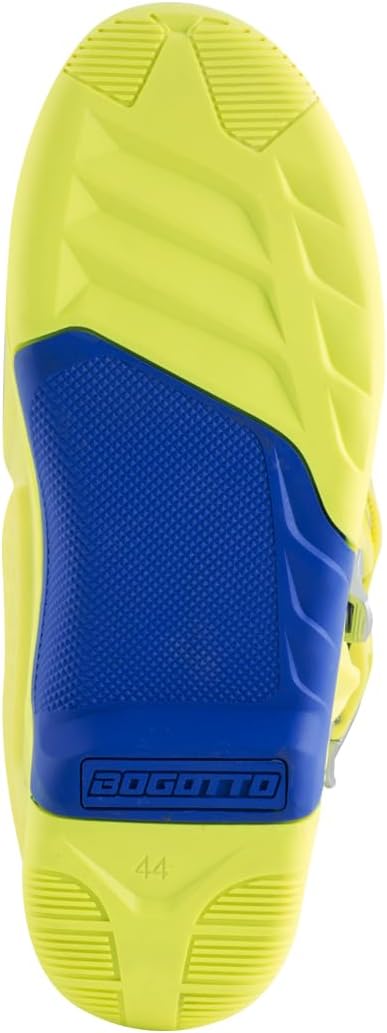 Bogotto MX-6 Motocross Stiefel, blau/gelb, 43 43 EU Blau Gelb, 43 EU Blau Gelb