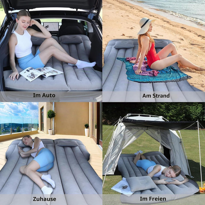 Auto Luftmatratz, SUV Matratze Kofferraum, Car Air Mattress, Faltbar Automatratzen für Camping/Reise