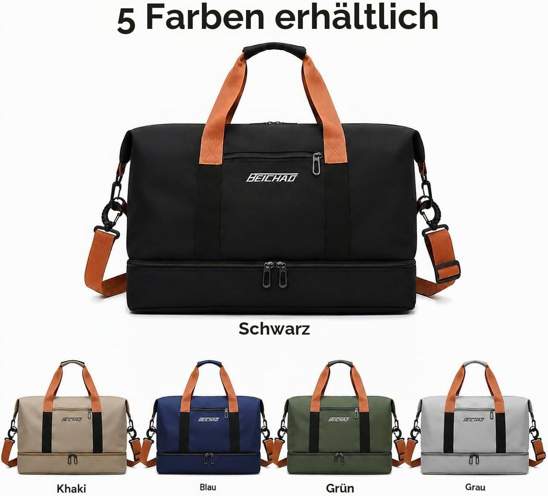lafo Sporttasche &amp; Reisetasche für Damen und Herren, Wochenendtasche Gym Bag, wasserdichte Schwimmta