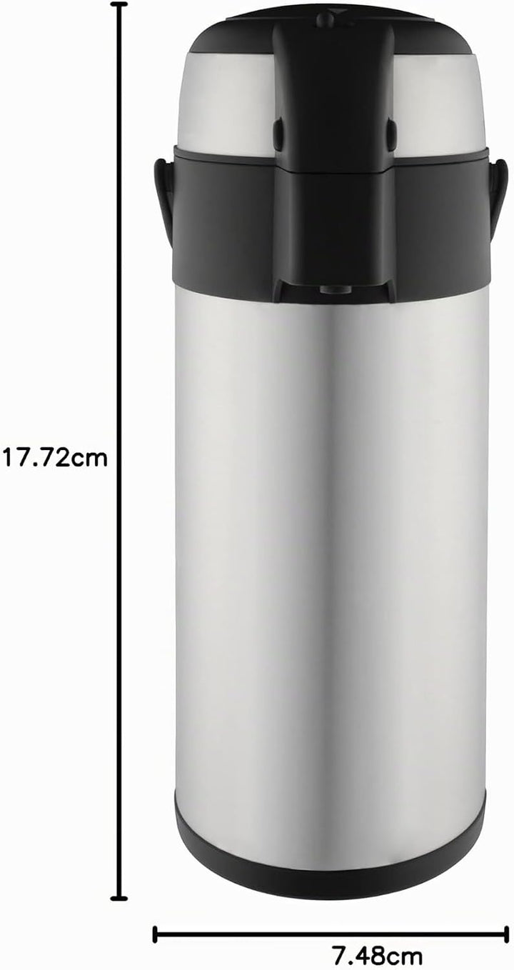 Pioneer Flasks Isolierkanne, 18/10 Edelstahl, Argent, 5 Litre Argent 5 Litre, Argent 5 Litre