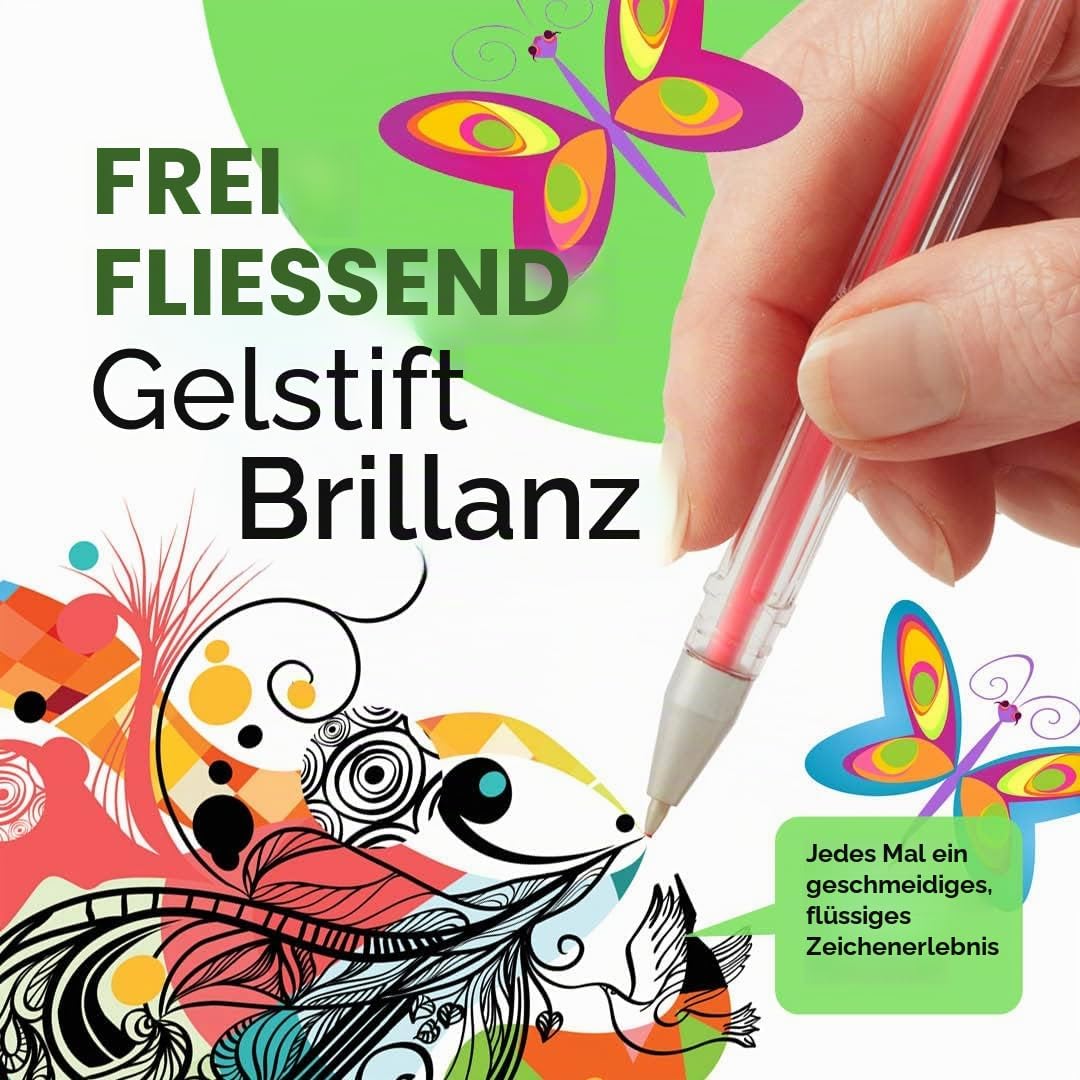Castle Art Supplies 100-Gelstifte-Profimalset | Premium-Verpackung | Zeichen-, Skizzen-, Notizbücher