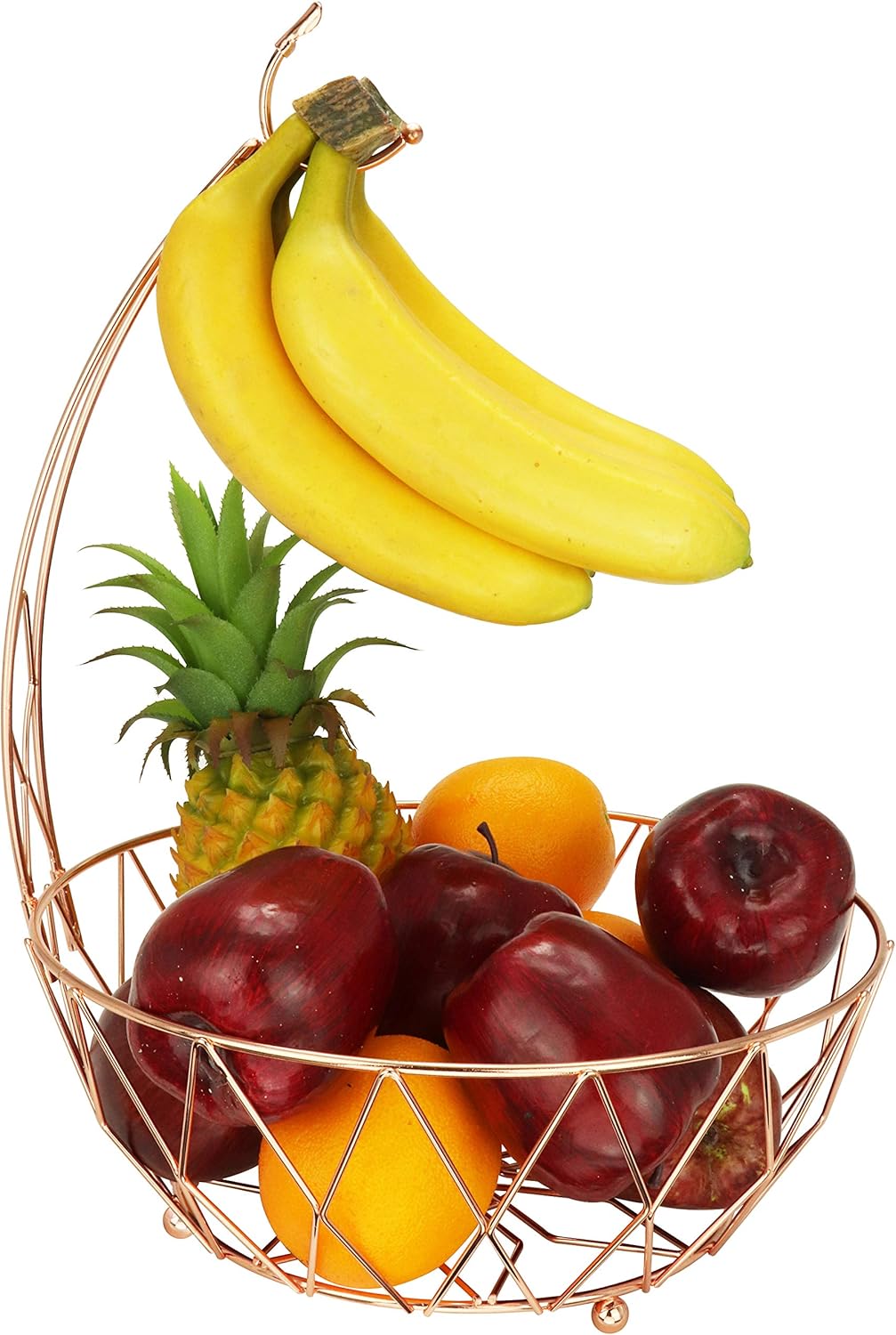 Dong jiang Roselife Obstkorb, Obstaufbewahrungsschale, Bananenhalter, Bananenhalter, Silber, verchro