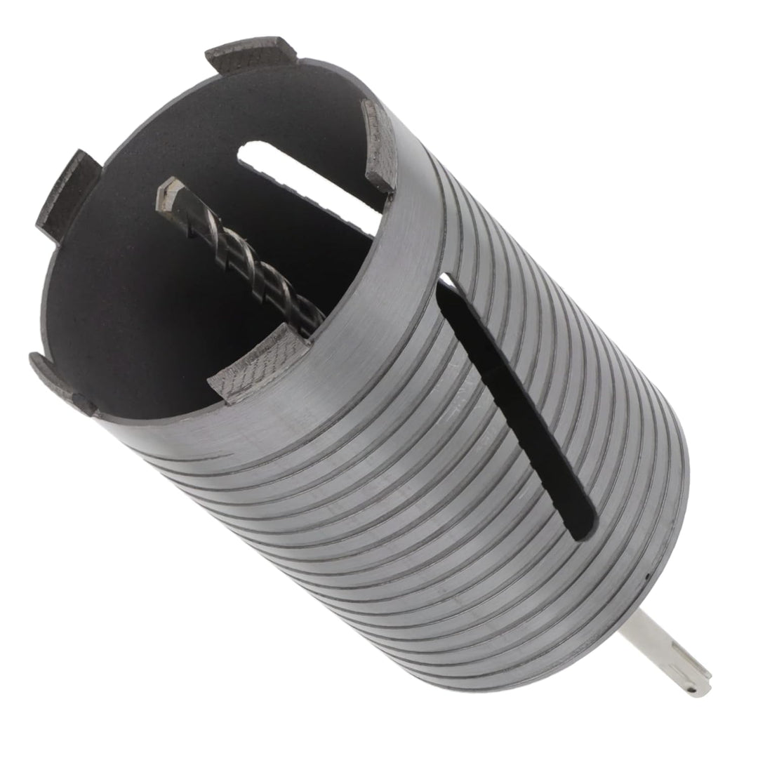 PRODIAMANT Diamant Bohrkrone ø 112mm Nutzlänge 150mm mit SDS Adapter lasergeschweisst für trocken Bo