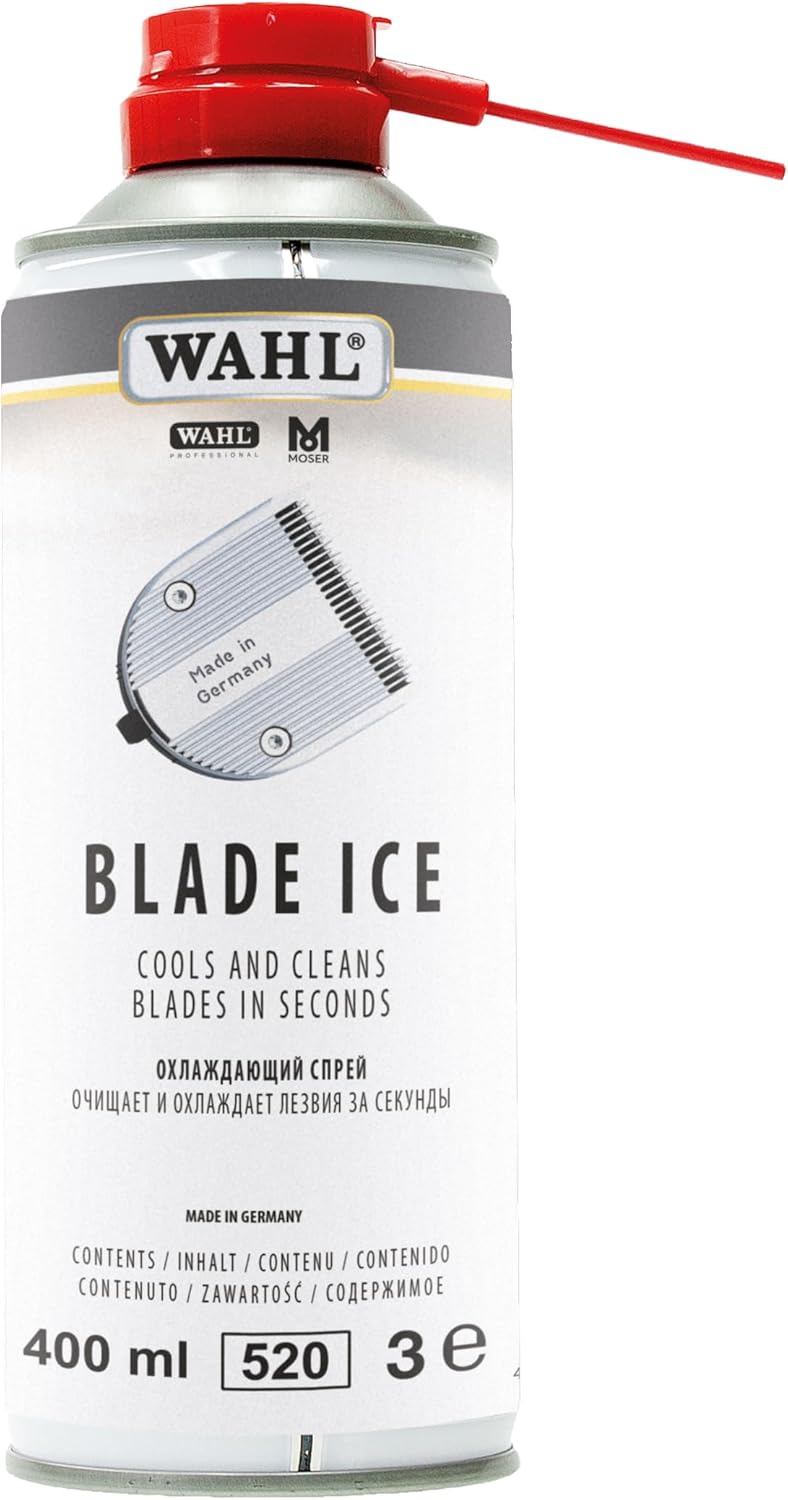 Wahl Schneidsatzpflege-Set, Schneidsatzöl, Reinigungsspray, Blade Ice, Pflegeset für Schneidsätze, g