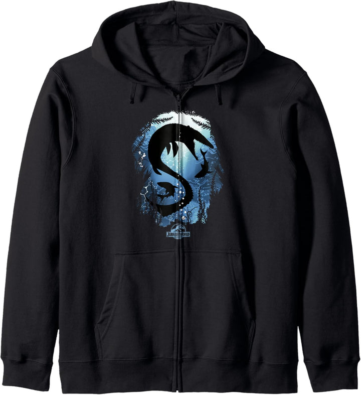 Jurassic World Megalodon-Silhouette Kapuzenjacke