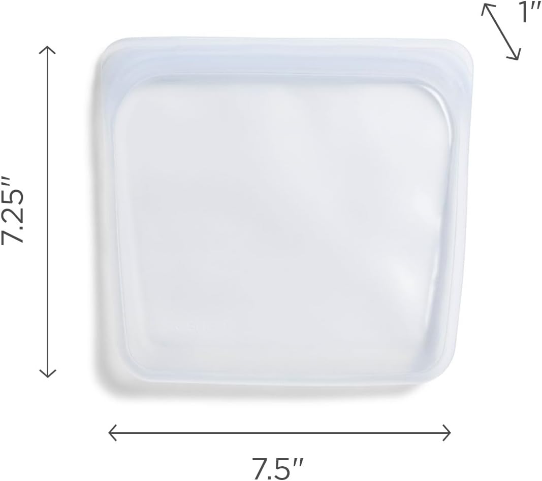 Stasher Bag Premium Silikonbeutel wiederverwendbar für Lebensmittel, Sandwich Bag, Heidelbeere, Daue
