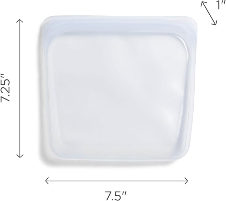 Stasher Bag Premium Silikonbeutel wiederverwendbar für Lebensmittel, Sandwich Bag, Heidelbeere, Daue