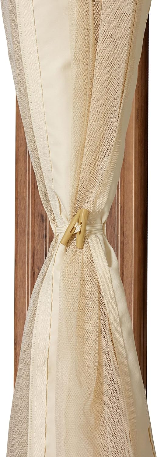 Moskitonetz für Gartenpavillon Forest Superior 3x3 m - Polyester - Insektengitter inkl. Haken, mit R