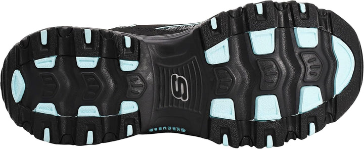 Skechers Damen Sabot D´Lites Scene Setter 37 EU Weit Schwarz Aqua, 37 EU Weit Schwarz Aqua