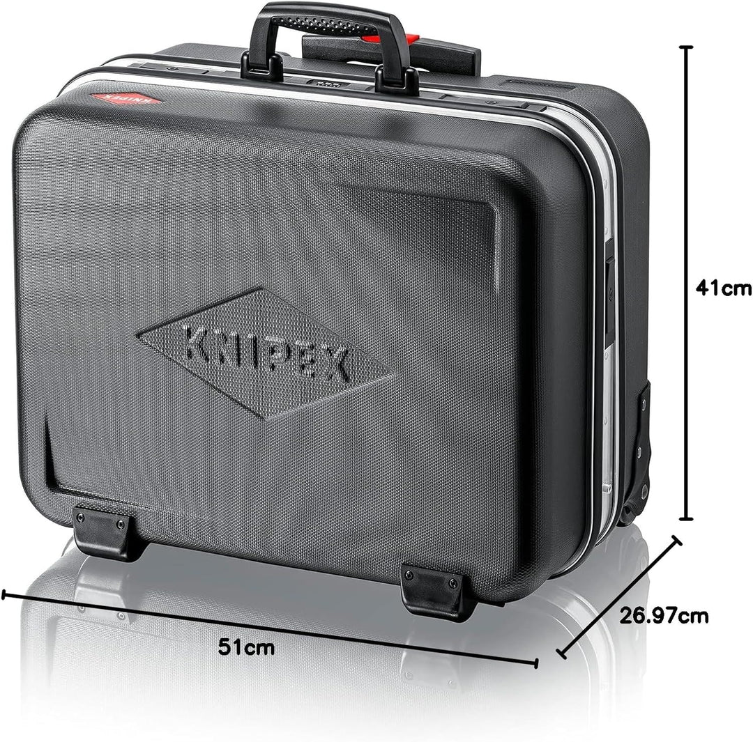 KNIPEX 00 21 41 LE Werkzeugkoffer "BIG Twin Move" Werkzeug-Trolley | Rollkoffer leer Single, Single