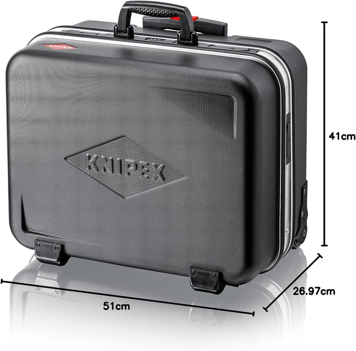 KNIPEX 00 21 41 LE Werkzeugkoffer "BIG Twin Move" Werkzeug-Trolley | Rollkoffer leer Single, Single