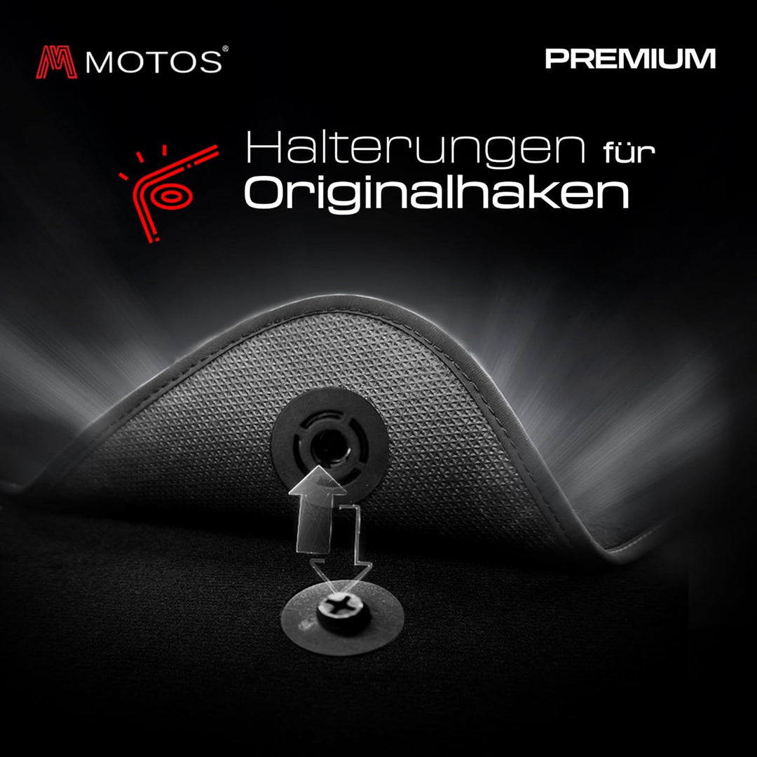 MatsMore Autoteppiche Automatten Velours Fussmatten passt für Ford Mondeo MK5 2014- - Premium, Matt,