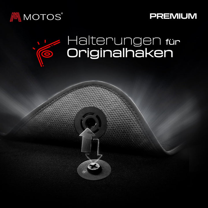 MatsMore Autoteppiche Automatten Velours Fussmatten passt für Ford Mondeo MK5 2014- - Premium, Matt,