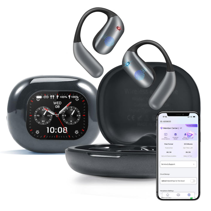 Übersetzer Kopfhörer - 144 Sprachen ki Kopfhörer mit Echtzeit übersetzung Translator Earbuds für Ech