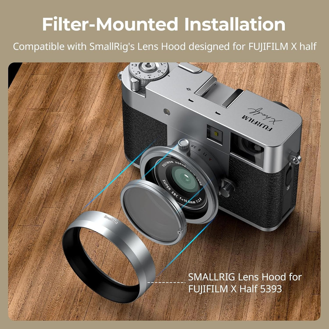 SMALLRIG Magnetischer VND-Filter ND2–ND32 für FUJIFILM X Half, stufenlose Präzisionseinstellung von