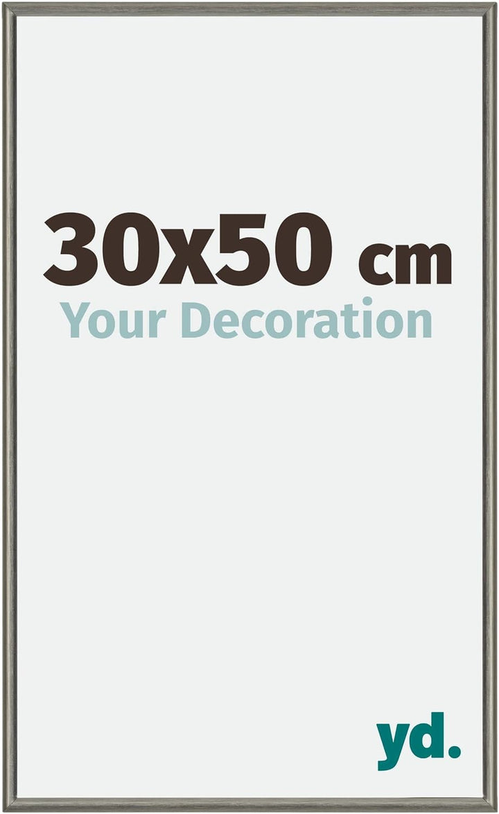 yd. Your Decoration - Bilderrahmen 30x50 cm - Bilderrahmen aus Aluminium mit Acrylglas - Antireflex