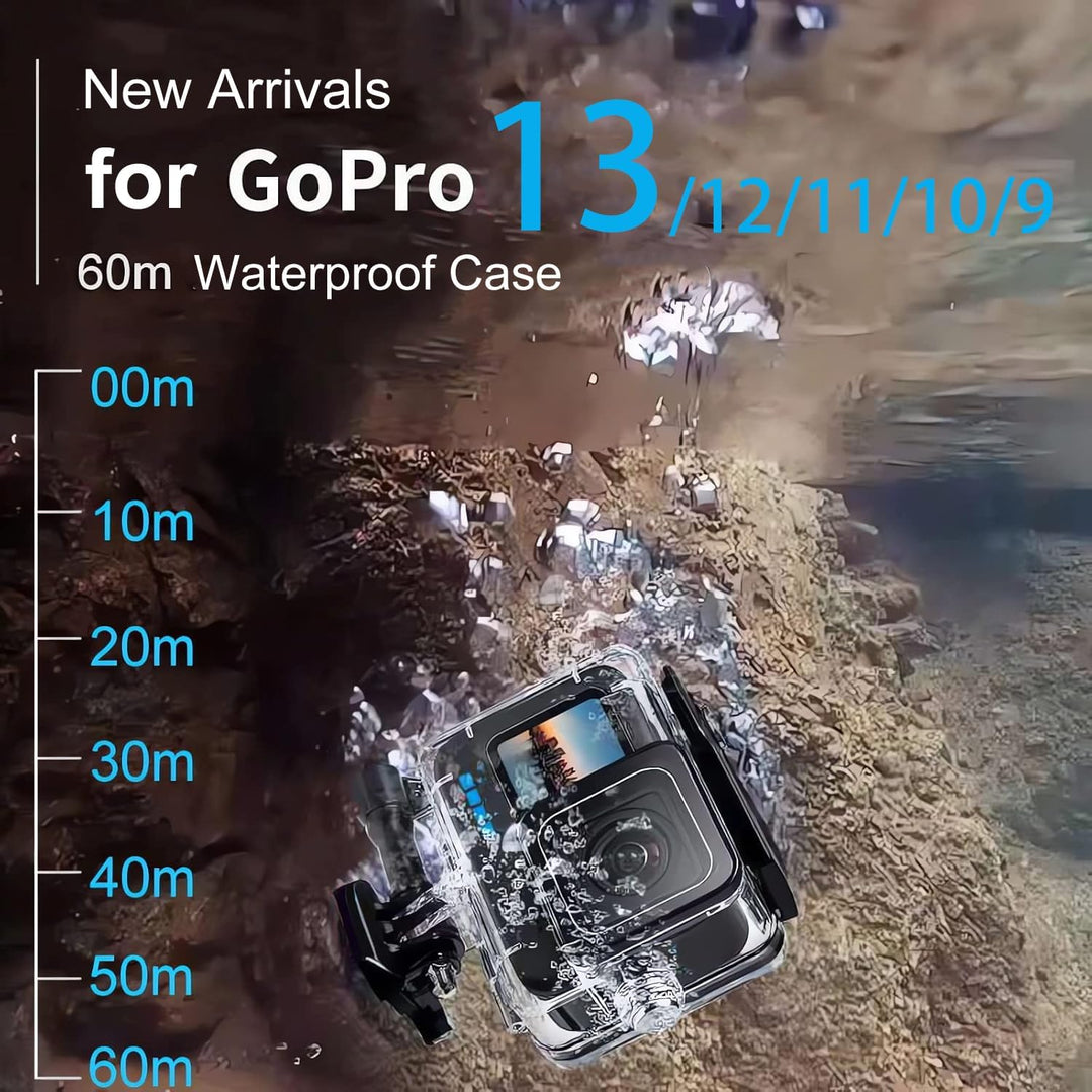 Zubehör Set Bundle für GoPro Hero 13 Black Kit, BMUUPY Wasserdicht Schutzhülle Wasserdicht Gehäuse S