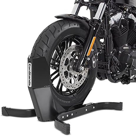 2X Vorderradwippe/Roller Ständer Kompatibel für Vespa 946 / GTS 125 Easy-Plus bis 21" sw