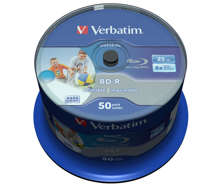 Verbatim BD-R SL Datalife 25 GB - Blu-Ray-Disk - 6-fache Brenngeschwindigkeit - Gross bedruckbar - H