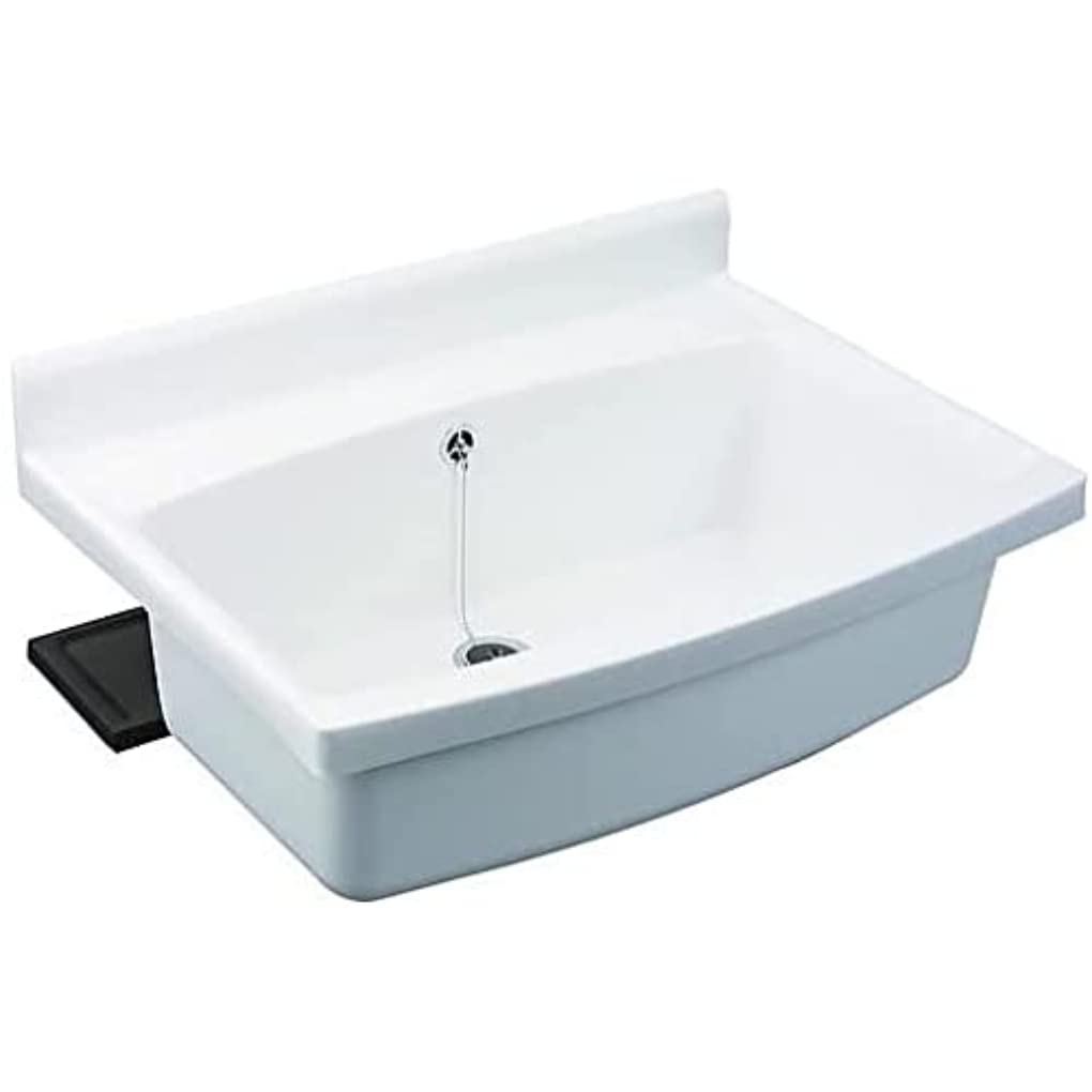 SANIT maxi Wandausgussbecken weiss (Ausgussbecken aus schlagfesten Kunststoff, Breite 70 cm, Fassung