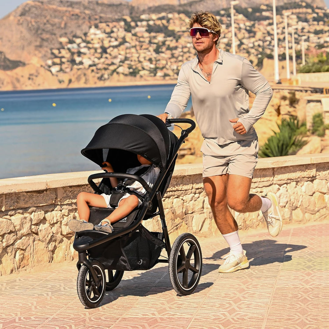 Deryan Bolt Jogger Kombikinderwagen für jedes Gelände - Zusammenklappbarer und tragbarer Buggy - Jog