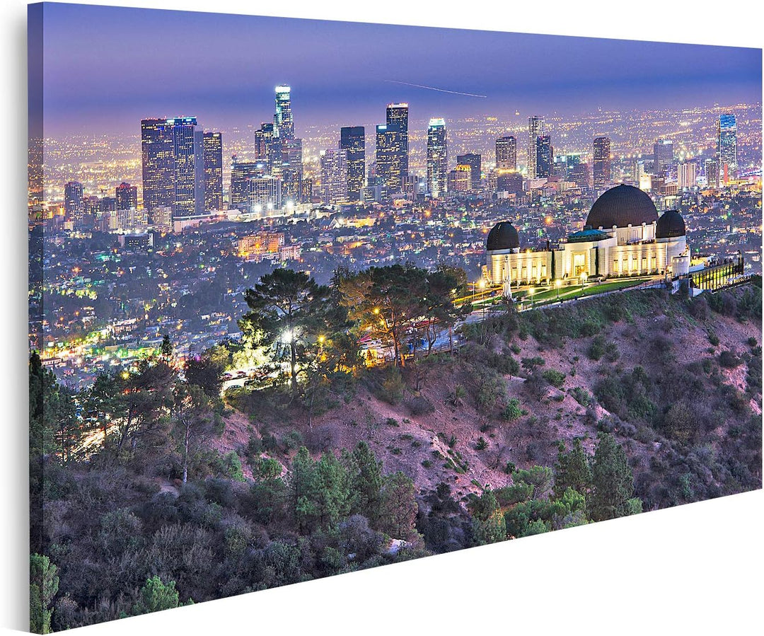 islandburner Bild auf Leinwand Griffith Obervatory Und Innenstadt Von Los Angeles Kalifornien Usa Sk