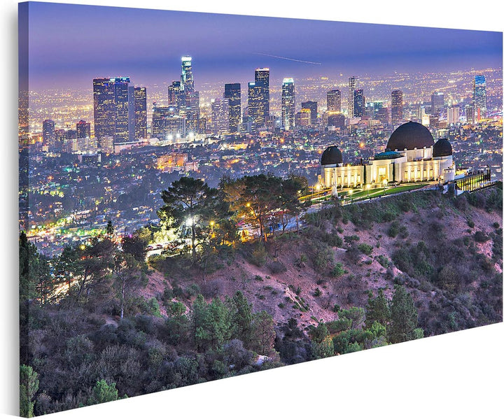islandburner Bild auf Leinwand Griffith Obervatory Und Innenstadt Von Los Angeles Kalifornien Usa Sk