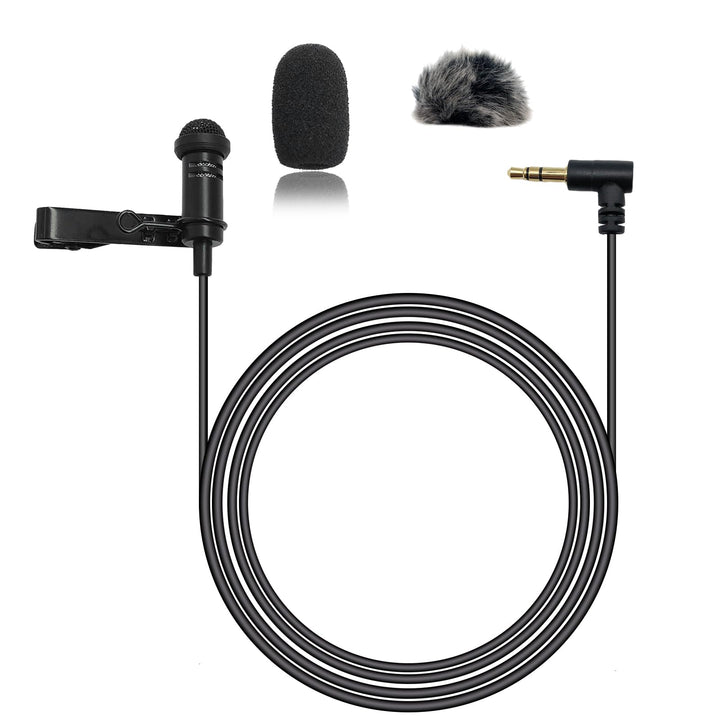 Lavalier-Ansteckmikrofon, Kondensator-Mikrofon, Kondensator, kabelgebunden, Lav-Mikrofon zum Anklemm