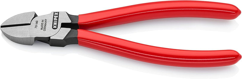 Knipex Seitenschneider schwarz atramentiert, mit Kunststoff überzogen 160 mm 70 01 160 atramentiert