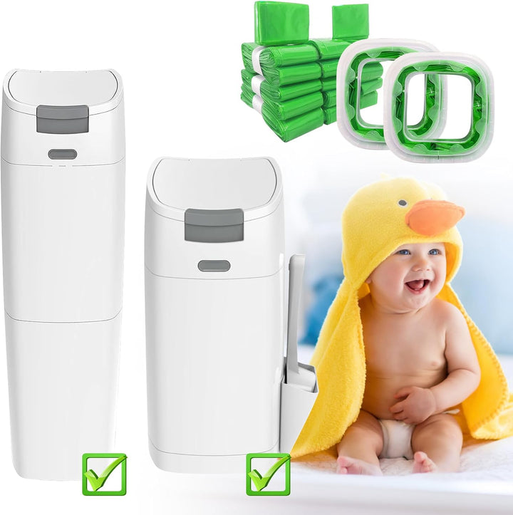 Nachfüllfolie Windeleimer: 12 Stück Baby Nachfüllfolie für Windeleimer Nachfüllfolienringe Nachfüllb