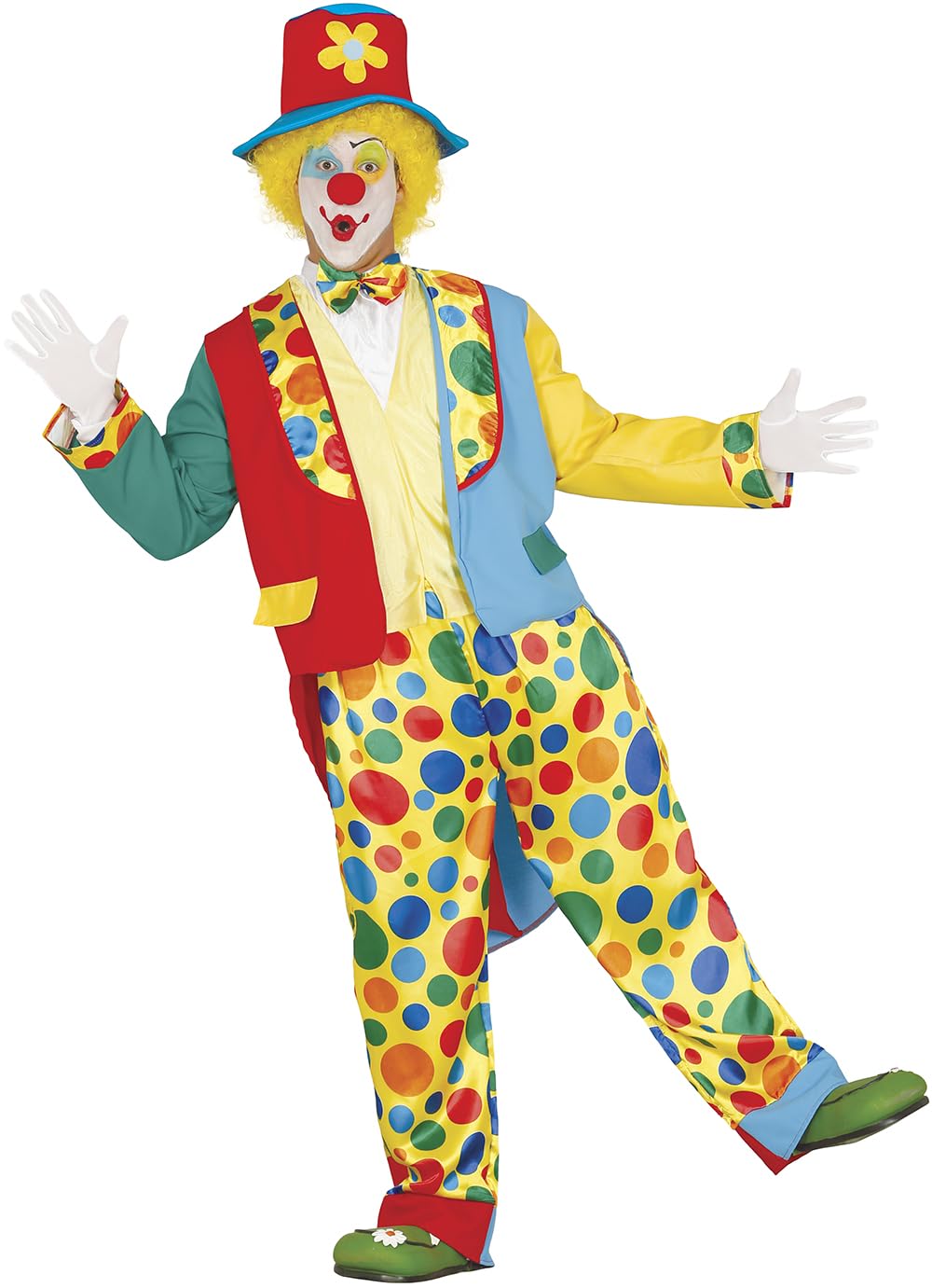 FIESTAS GUIRCA Erwachsener Clown Clown-Kostüm XL, XL