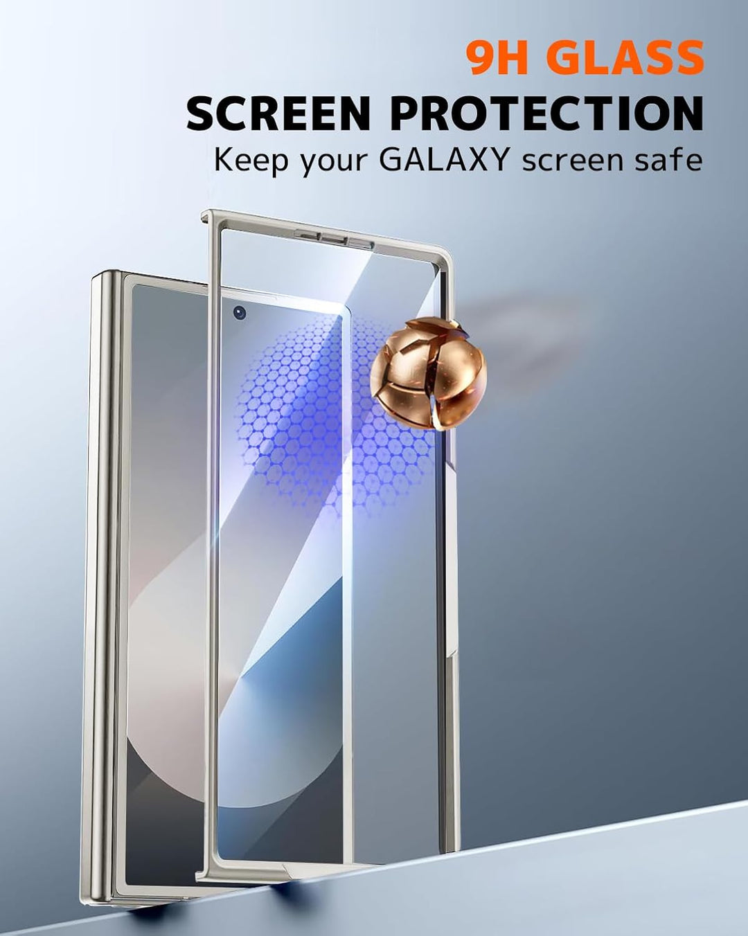 NINKI für Samsung Galaxy Z fold 7 Ständer Hülle mit eingebautem Displaysschutzfolie Samsung Galaxy Z