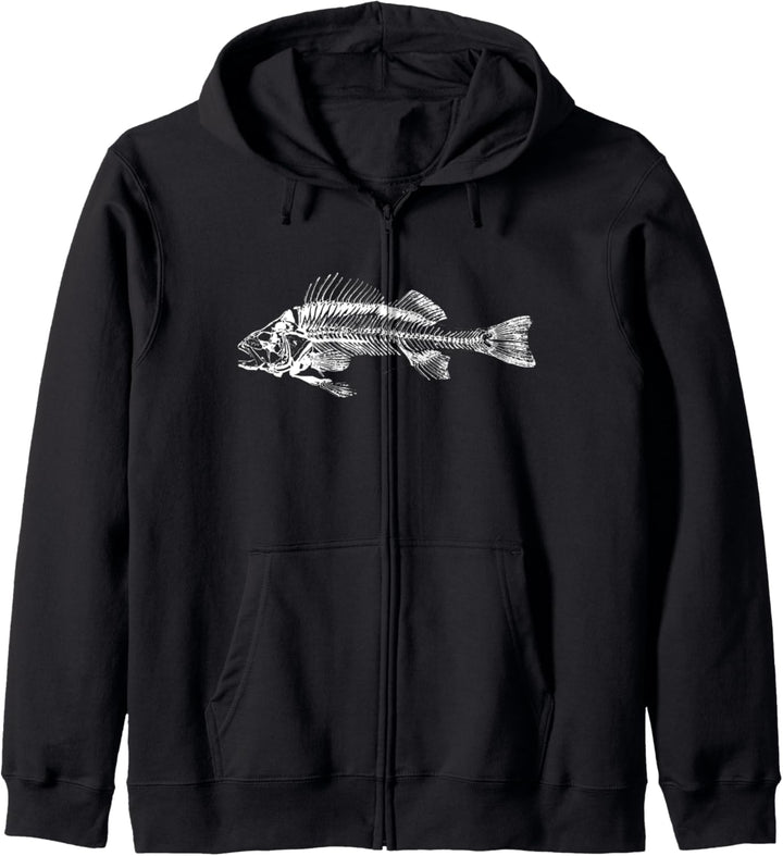 Fisch-Skelett-Fischer-Angel-Geschenk Kapuzenjacke