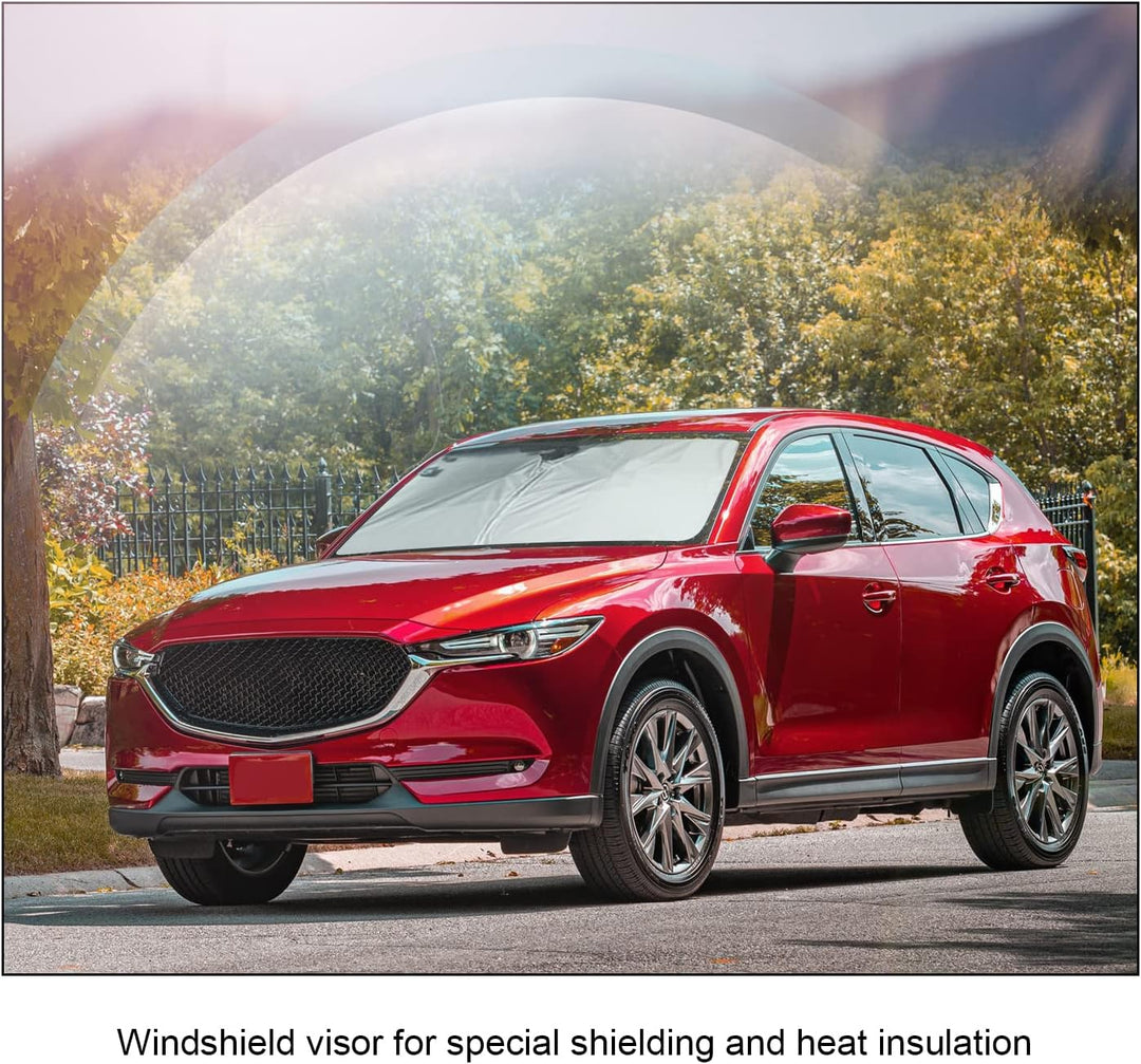 BIXUAN Sonnenschutz kompatibel mit Mazda CX-5 KF Serie 2 2017-2023 Windschutzscheibe für das Auto Fr