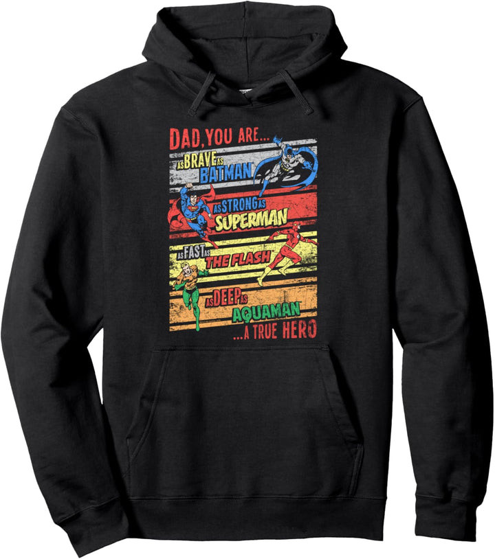 Justice League A True Hero Pullover Hoodie