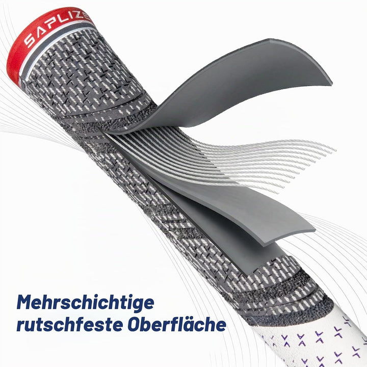 SAPLIZE Golfgriffe Set 13-teilig mit komplettem Regripping-Kit, Hybrid Golf Club Griffe aus Cord-Gum