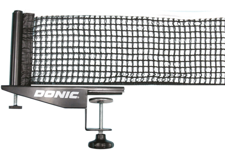 Donic-Schildkröt Tischtennisnetz Rallye, robuste Wettkampf-Netzgarnitur, verstellbares Baumwollnetz,