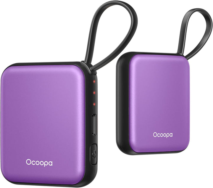 OCOOPA Handwärmer Elektrisch 2er Set, Wiederverwendbar 4000mAh USB Taschenwärmer, 3 Wärmestufen, Max
