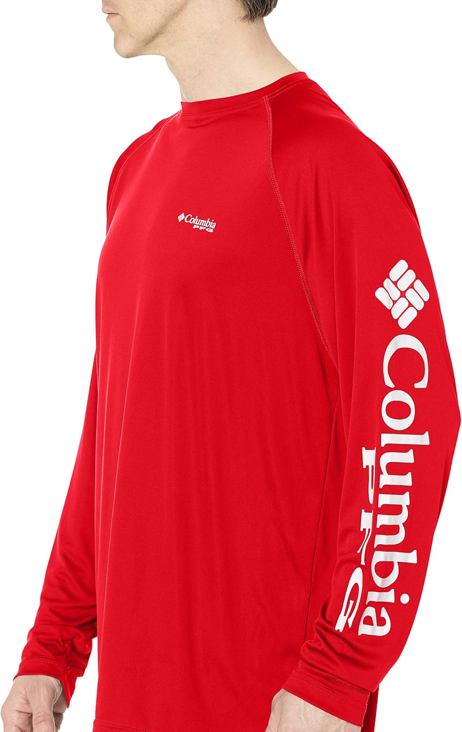 Columbia Terminal Tackle Langarmhemd für Herren Roter Jaspis / Cooles Graues Logo XXL, Roter Jaspis