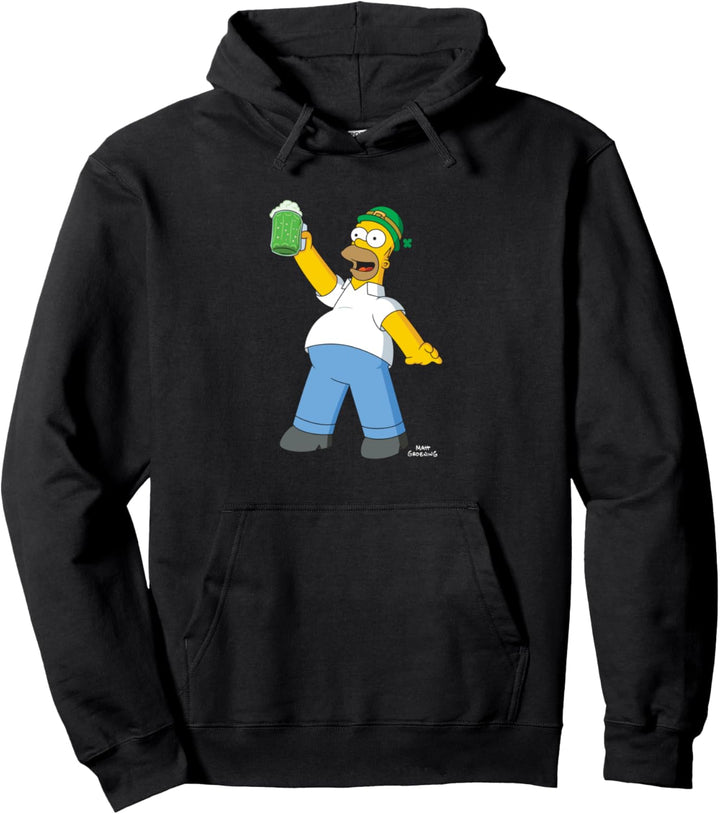 The Simpsons Homer Simpsons Green Beer St. Patrick’s Day Pullover Hoodie