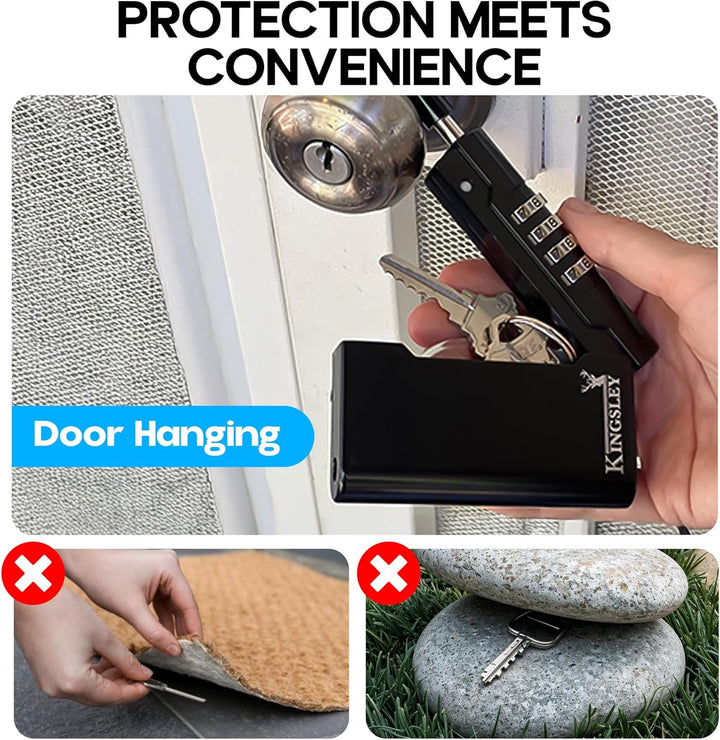 Kingsley Guard-a-Key Schlüsselsafe, Schwarz, Schwarz