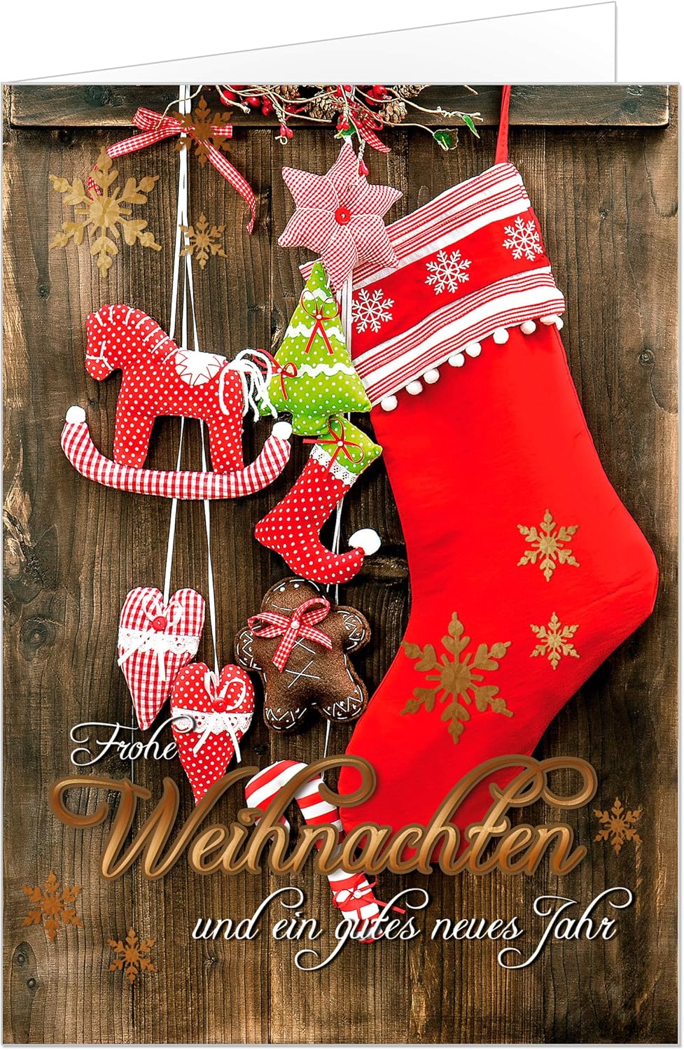 Weihnachtskarten Set 5 x 20 Motive, 100 exklusive Klappkarten mit Umschlag 100 Stück, 100 Stück