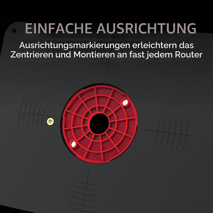 Kreg Tool Präzisions-Frästisch-Einsatzplatte mit Level-Loc Ringen (nicht vorgebohrt) (PRS4038)