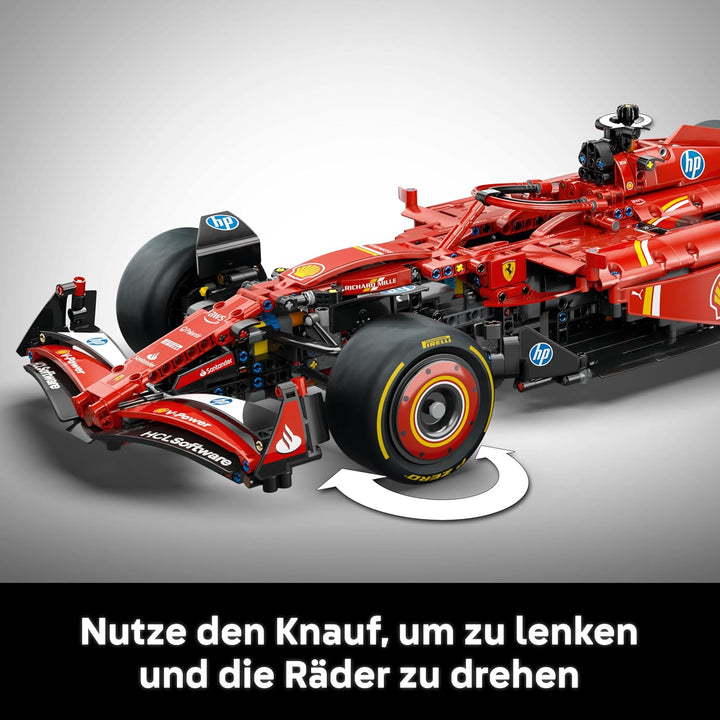 LEGO Technic Ferrari SF-24 F1 Rennauto - Modellauto für Erwachsene - Formel 1 Set zum Sammeln - V6-M