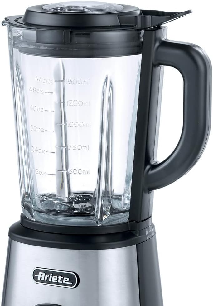 Ariete Power Blender 579, Mixer, 4 Edelstahlklingen, 2 Geschwindigkeiten + Pulse-Funktion, Rutschfes
