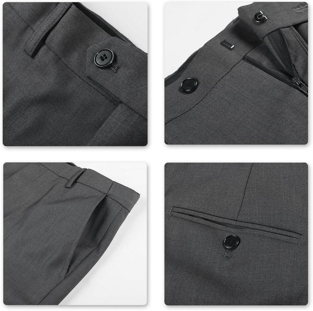 Allthemen Anzug Herren Slim Fit 3 Teilig Anzüge Modern Herrenanzug 3-Teilig Sakko Hose Weste für Bus